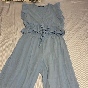 Two piece baby blue outfit